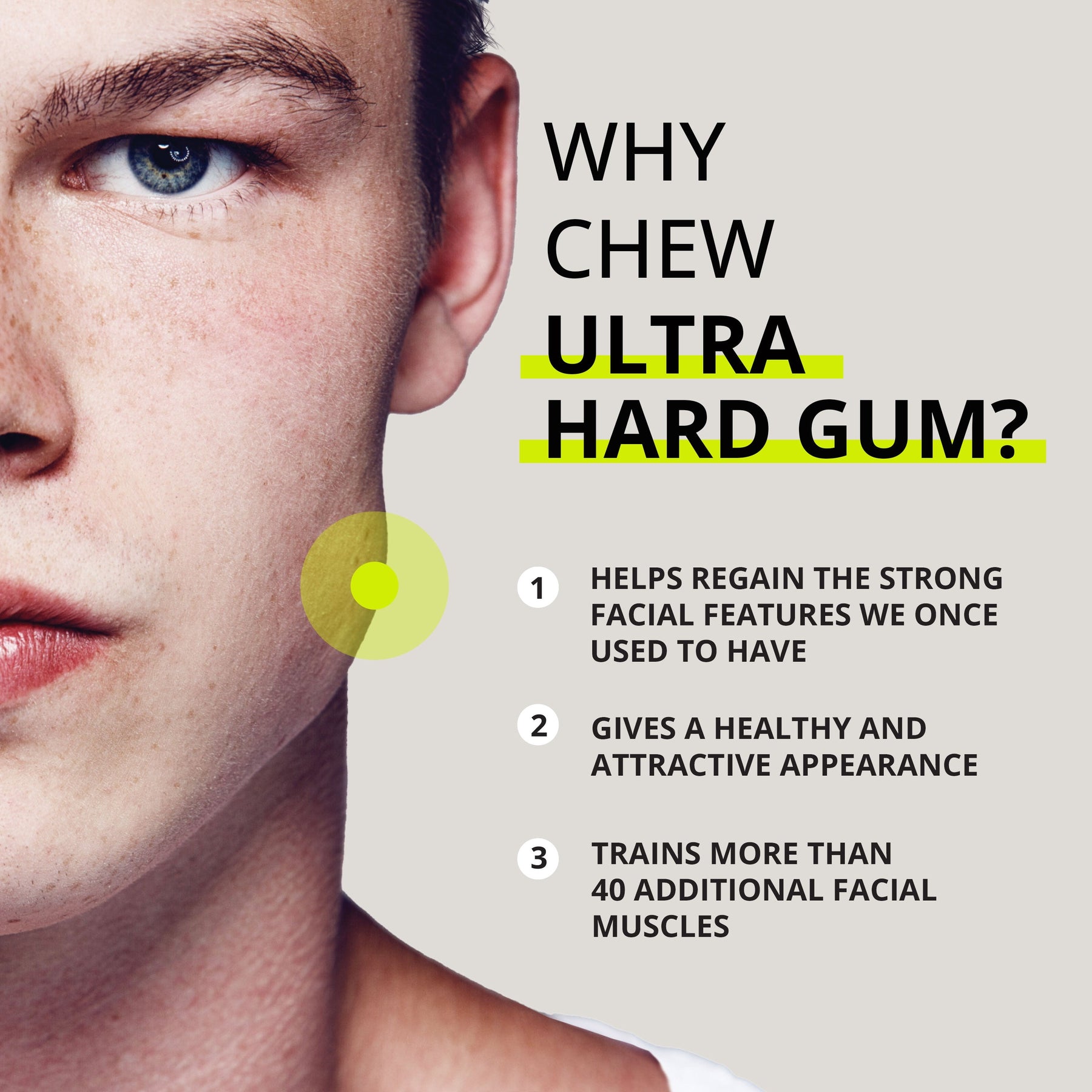 Brett's Jawline Chewing Gum Mint