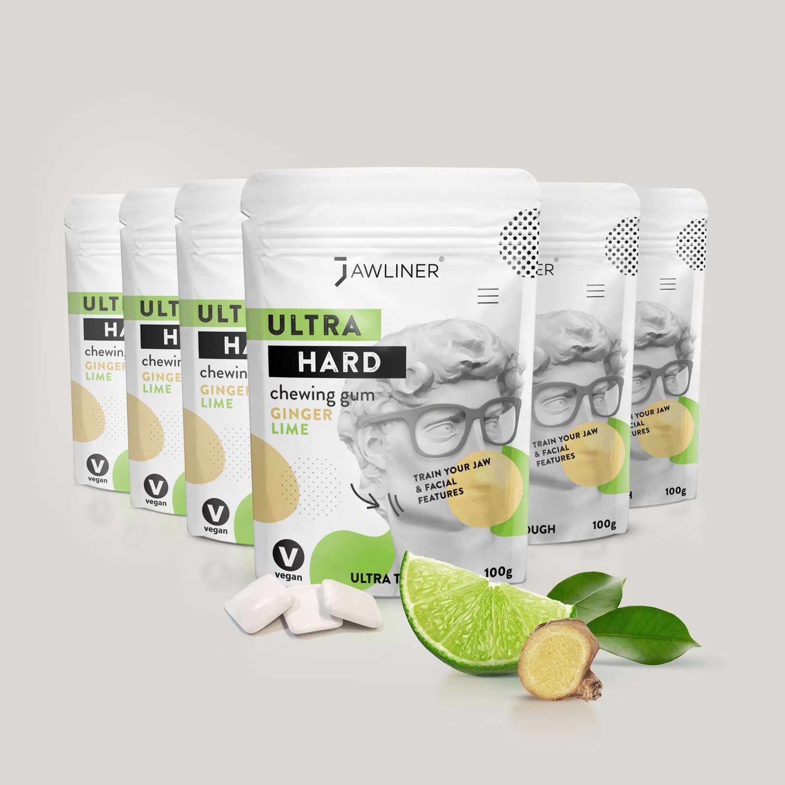 JAWLINER® Chicle Fitness Jengibre/Lima