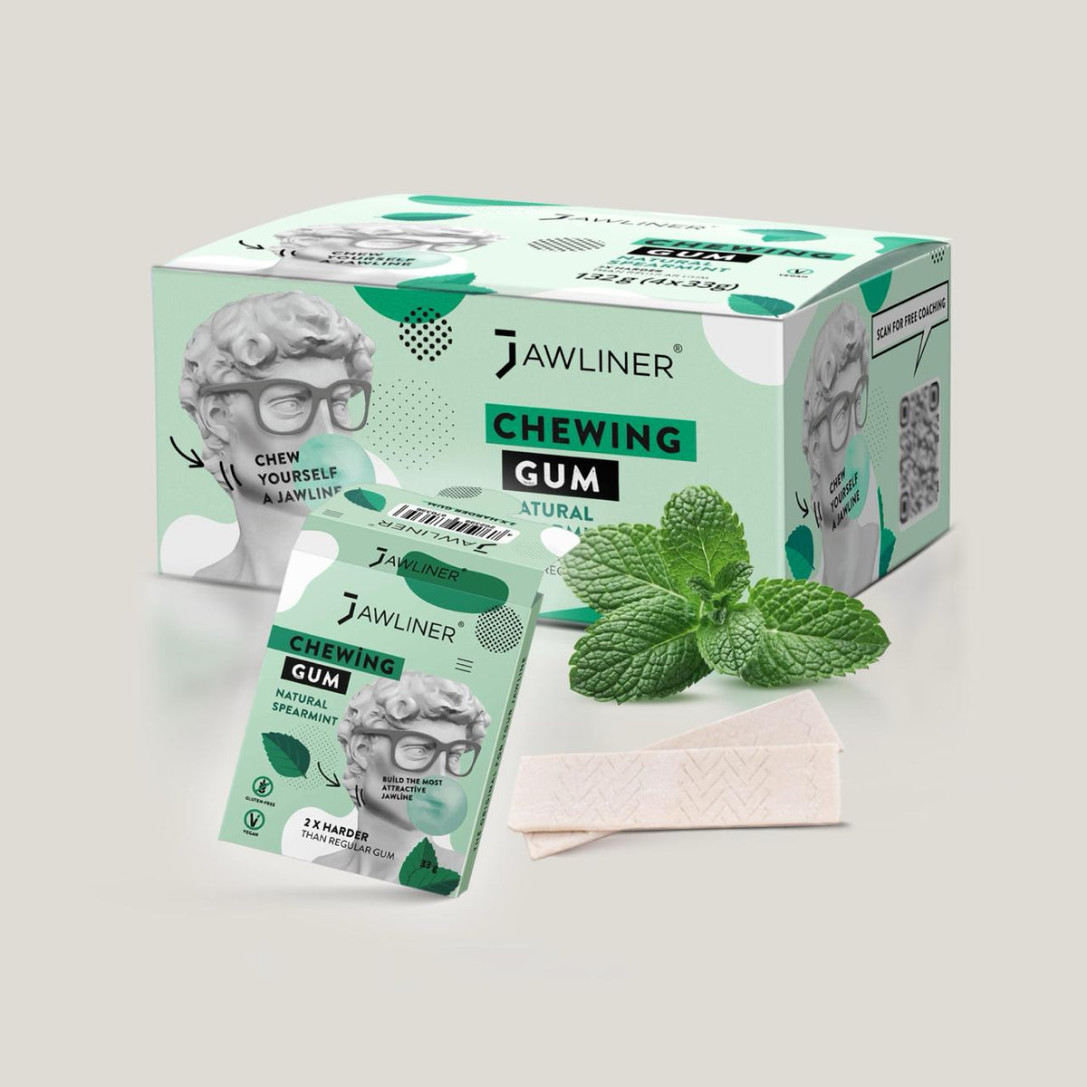 JAWLINER® Chewing Gum Medium Hard