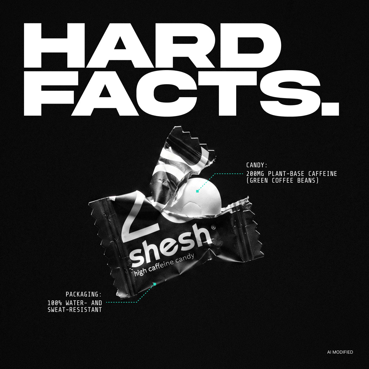 SHESH 200 mg Caffeine Candy
