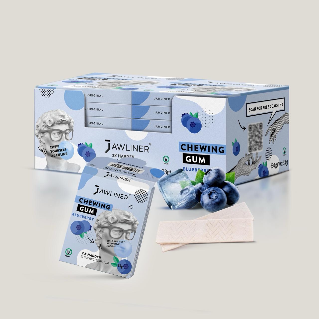JAWLINER® Kaugummi Blueberry