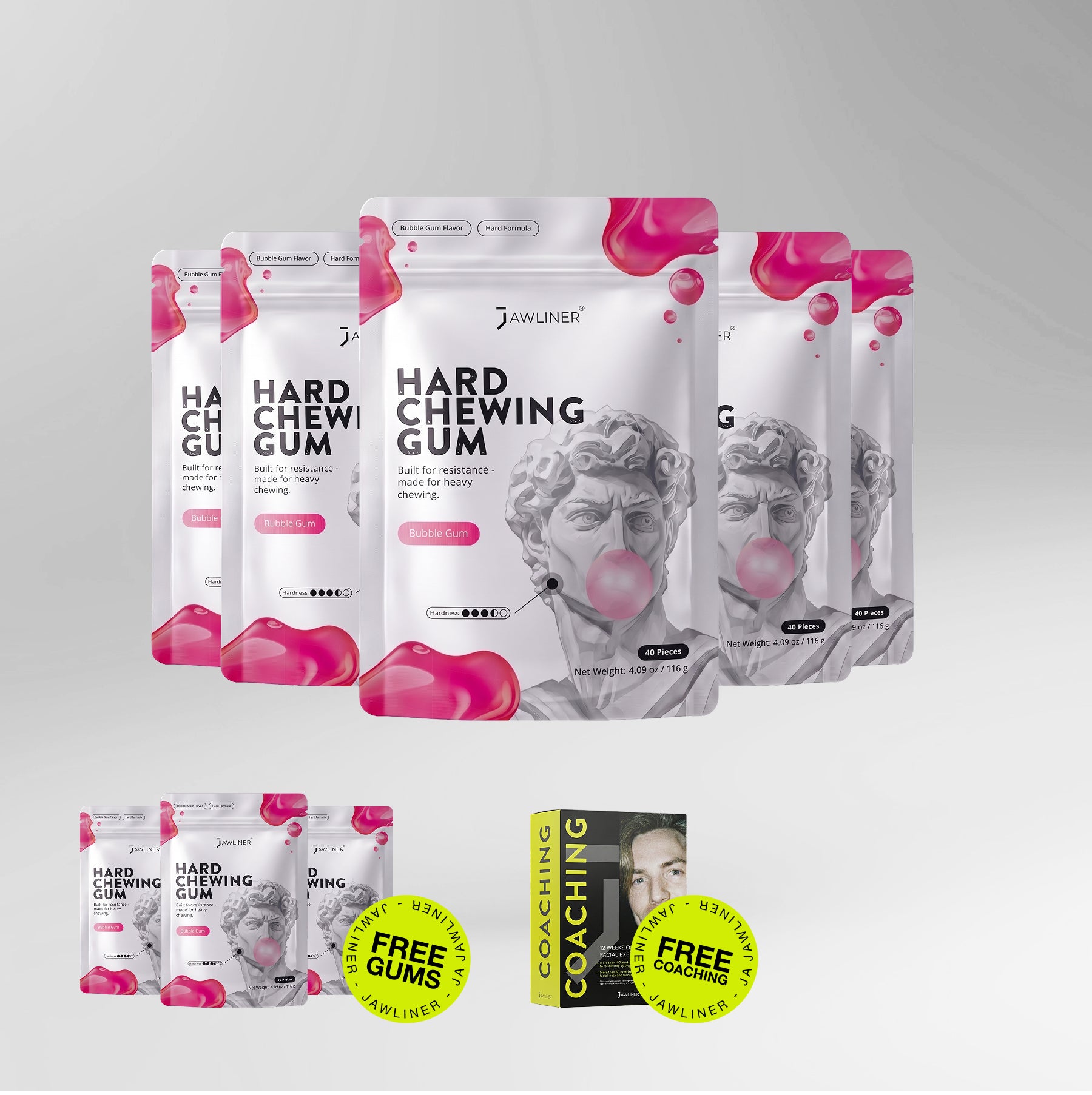 JAWLINER® Chewing Gum Hard (Test)
