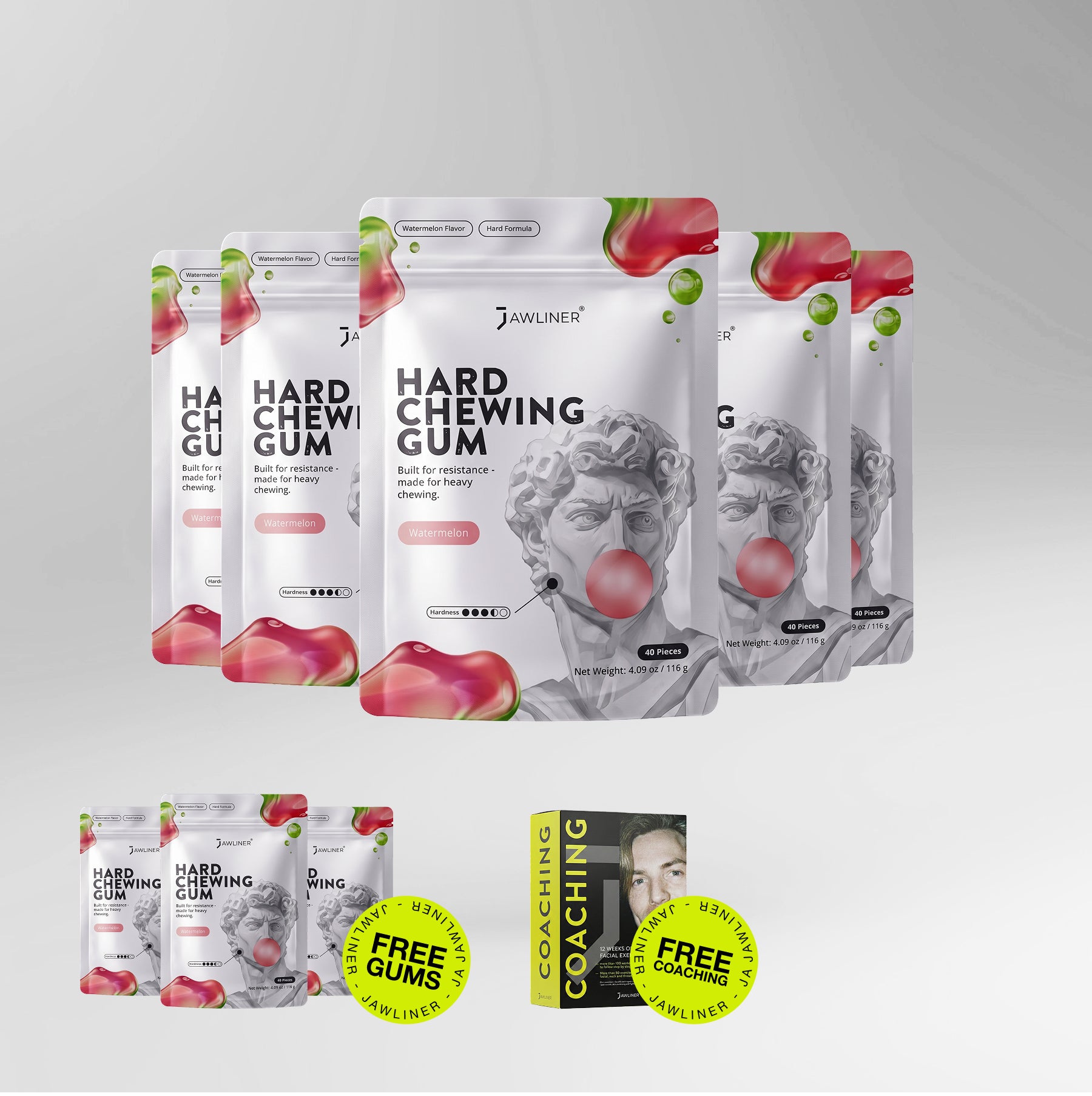 JAWLINER® Chewing Gum Hard (Test)