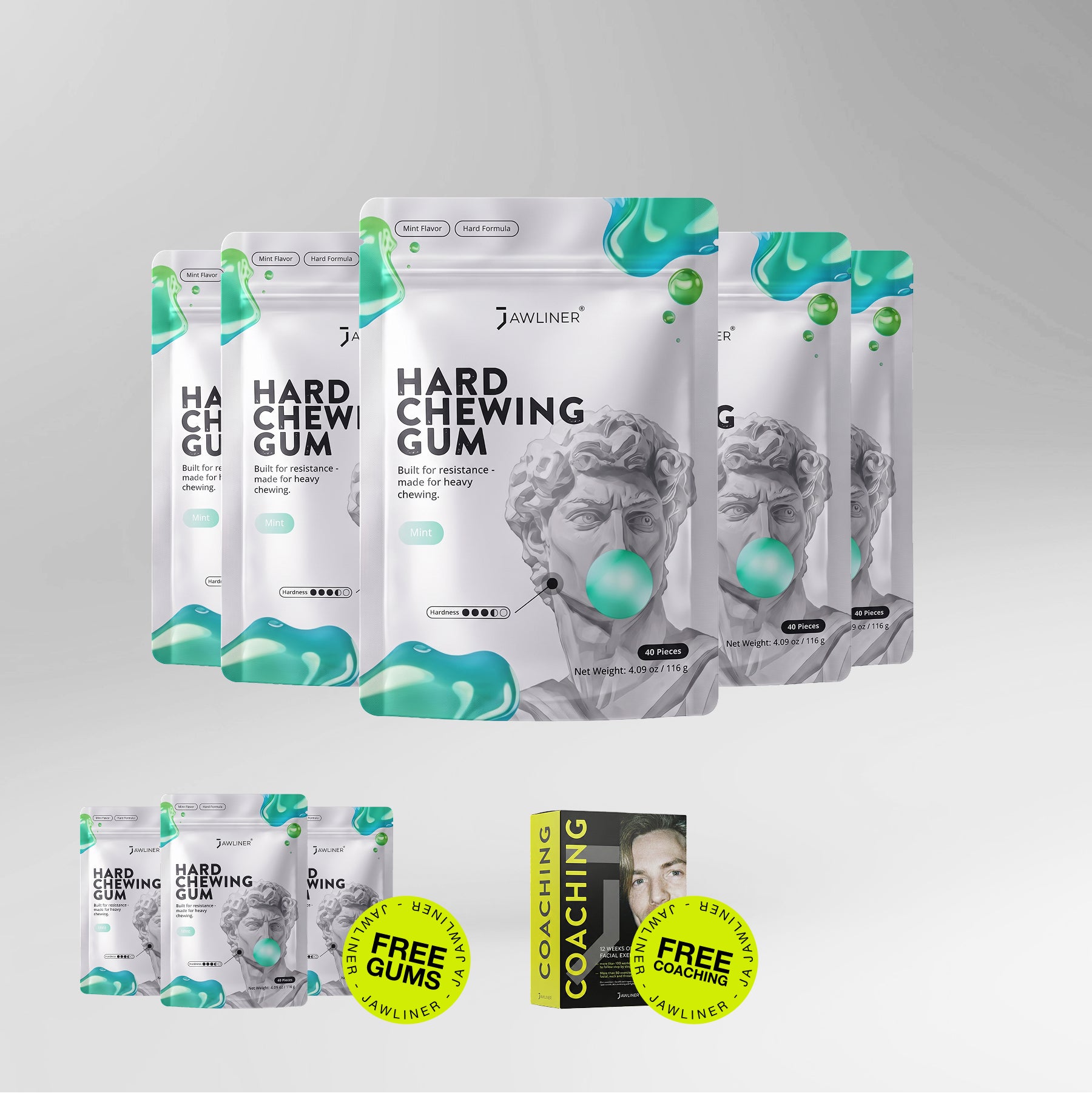 JAWLINER® Chewing Gum Hard (Test)