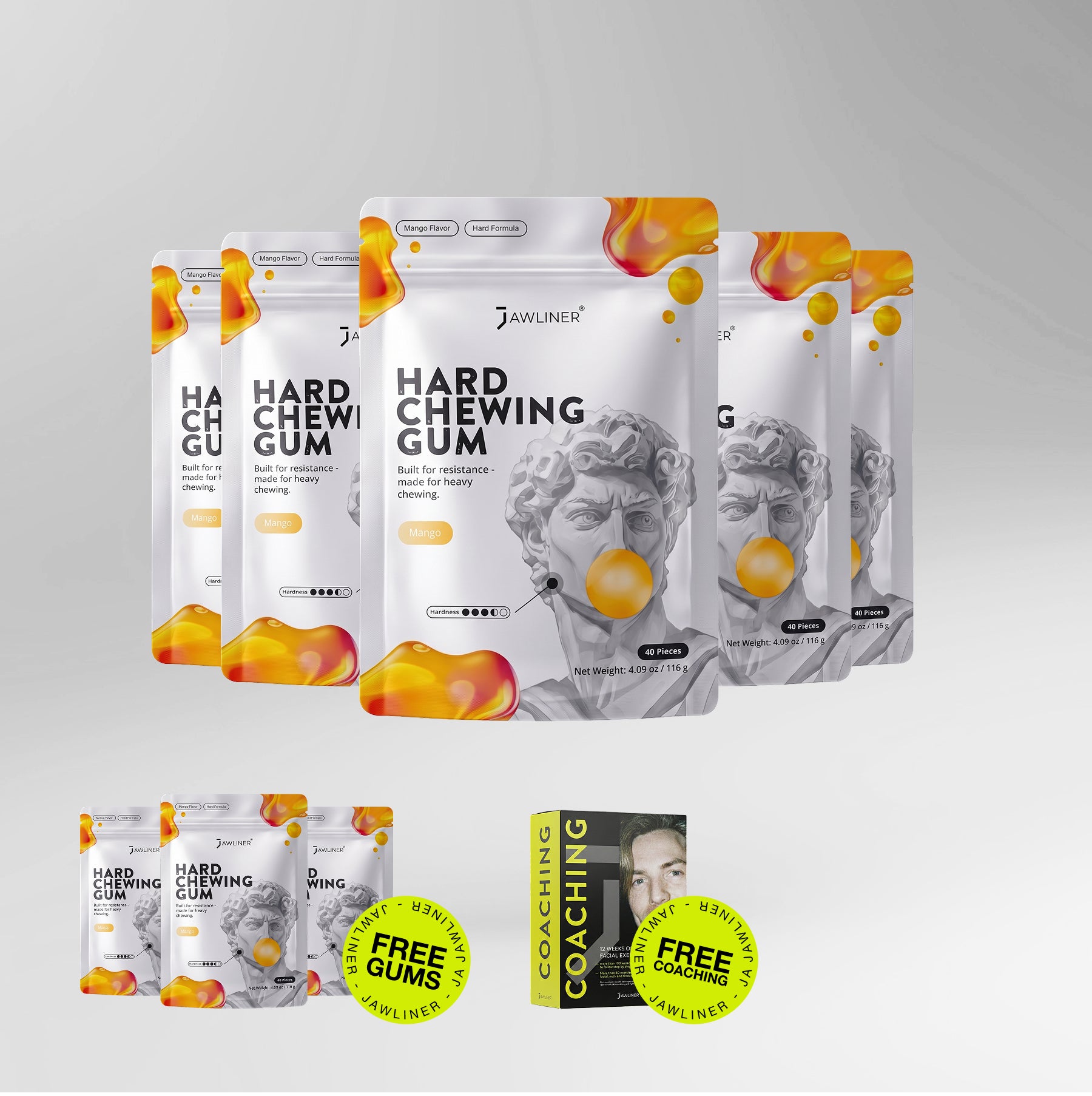 JAWLINER® Chewing Gum Hard (Test)