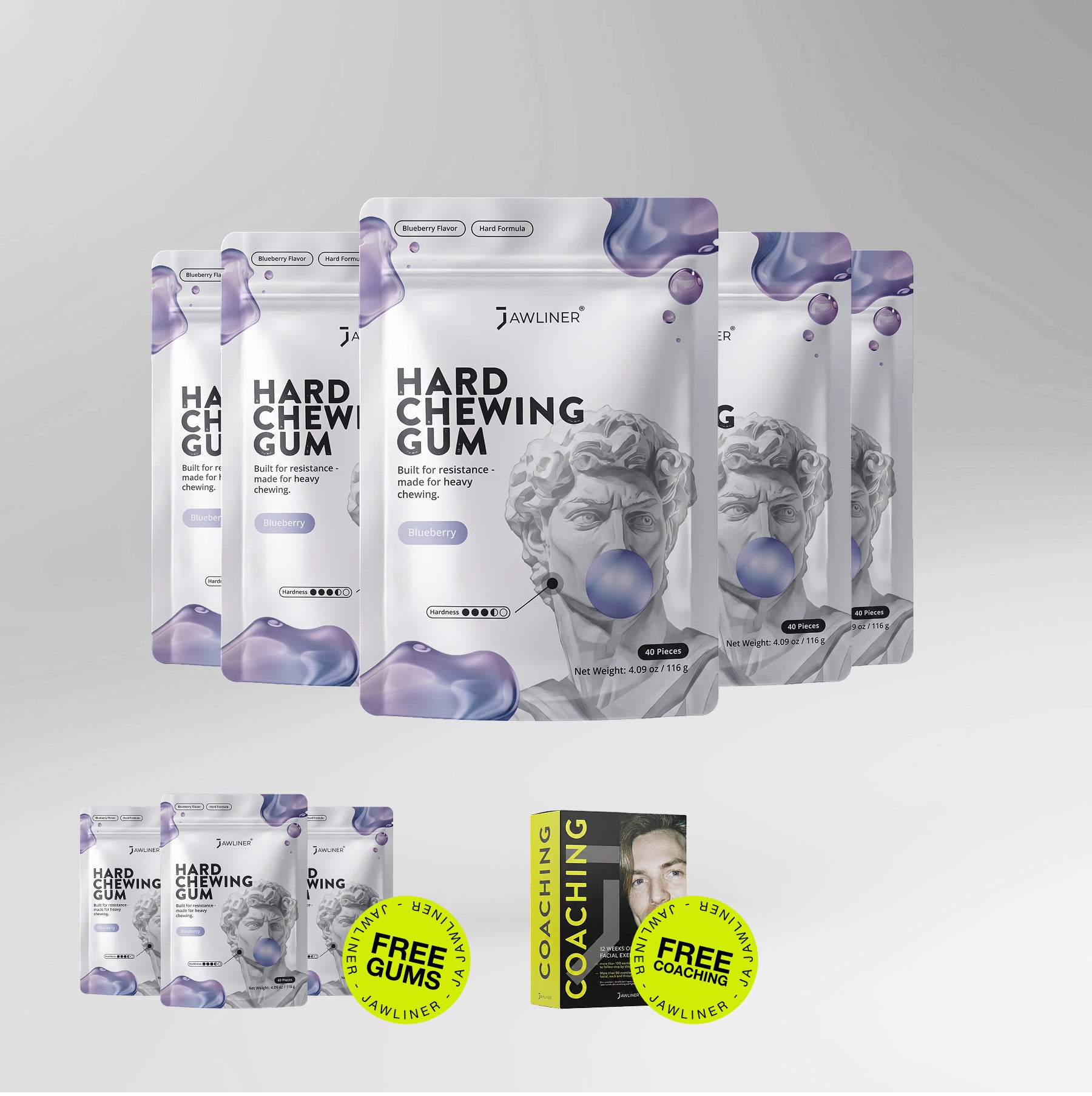 JAWLINER® Chewing Gum Hard (Test)