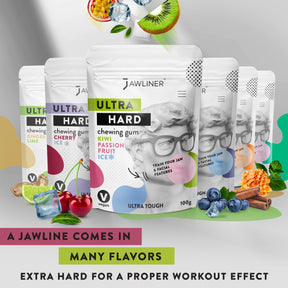 JAWLINER® Fitness Chewing Gum Kiwi Passion Fruit Ice