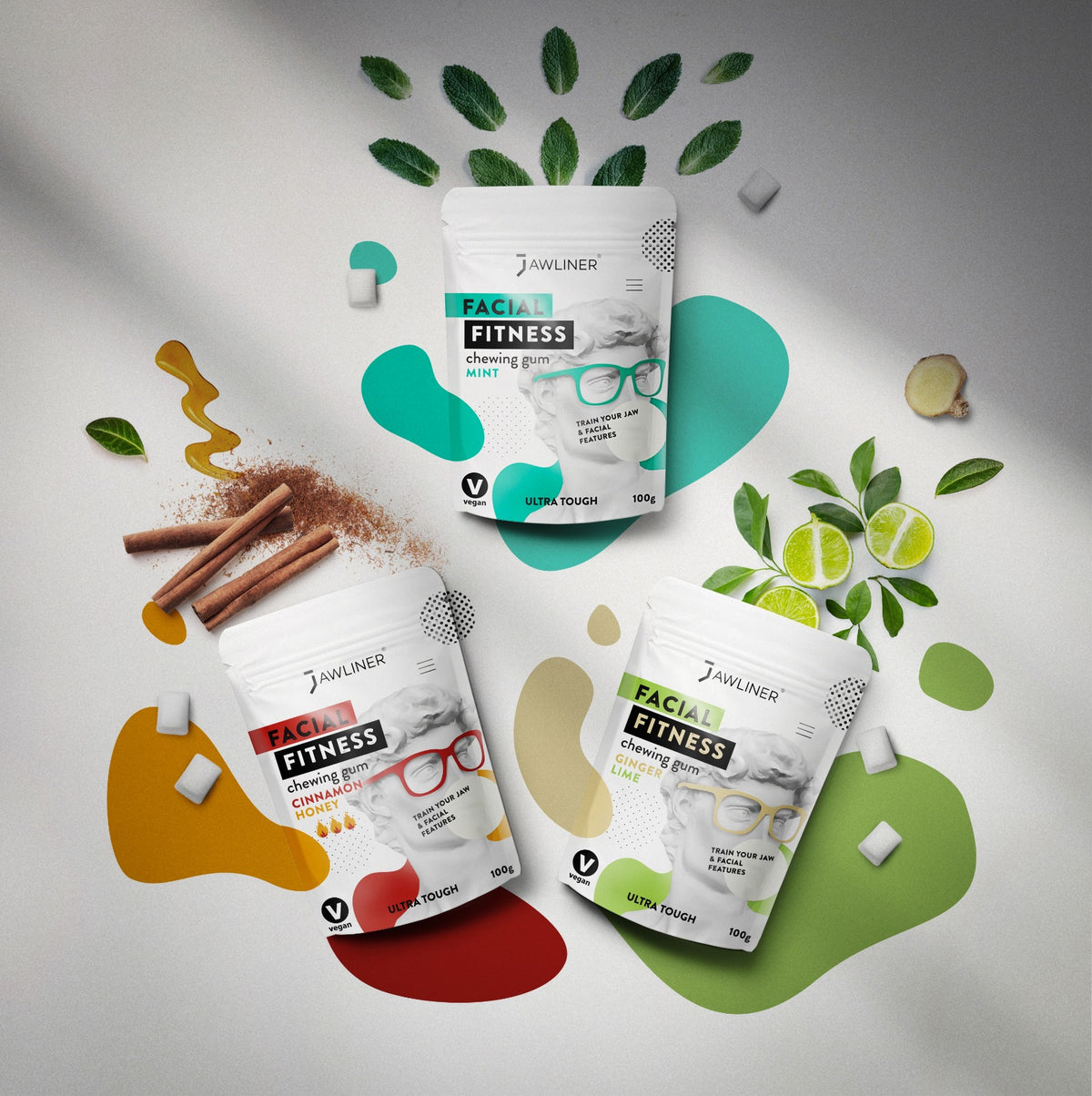 Paquete de chicles JAWLINER® Fitness